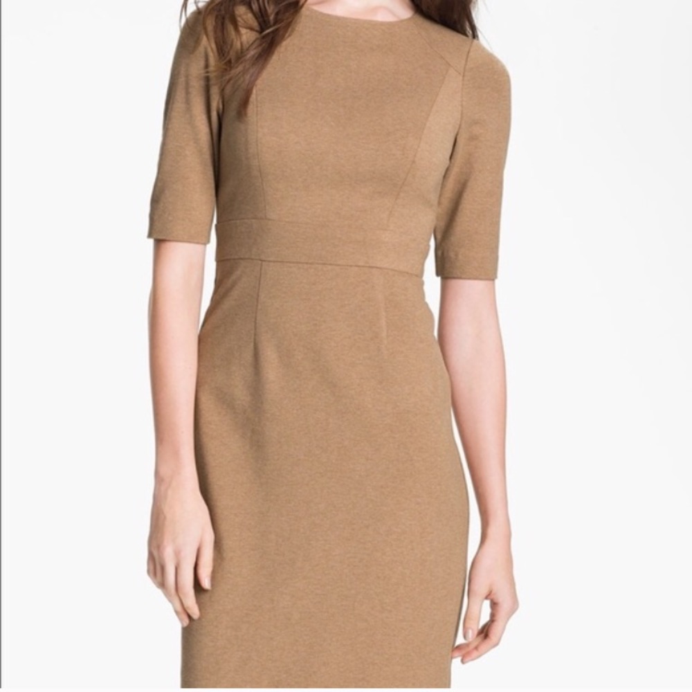 Trina Turk Camel Sheath Dress NWOT